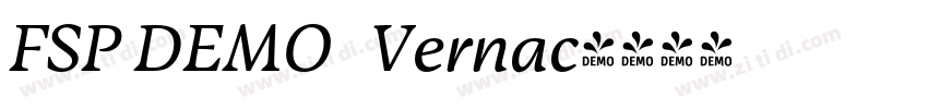 FSP DEMO   Vernac字体转换